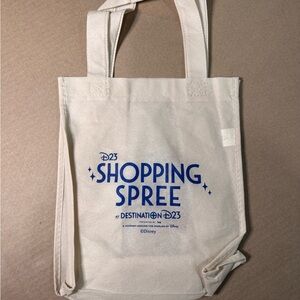 Disney Cream and Blue Shopping Spree Tote